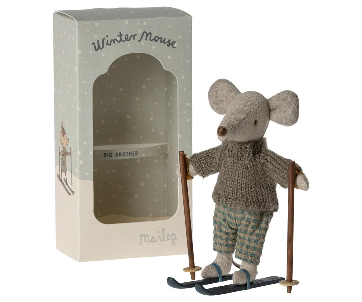Winter Mouse with Ski Set - Maileg