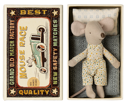 Little Brother Mouse in Matchbox - Maileg