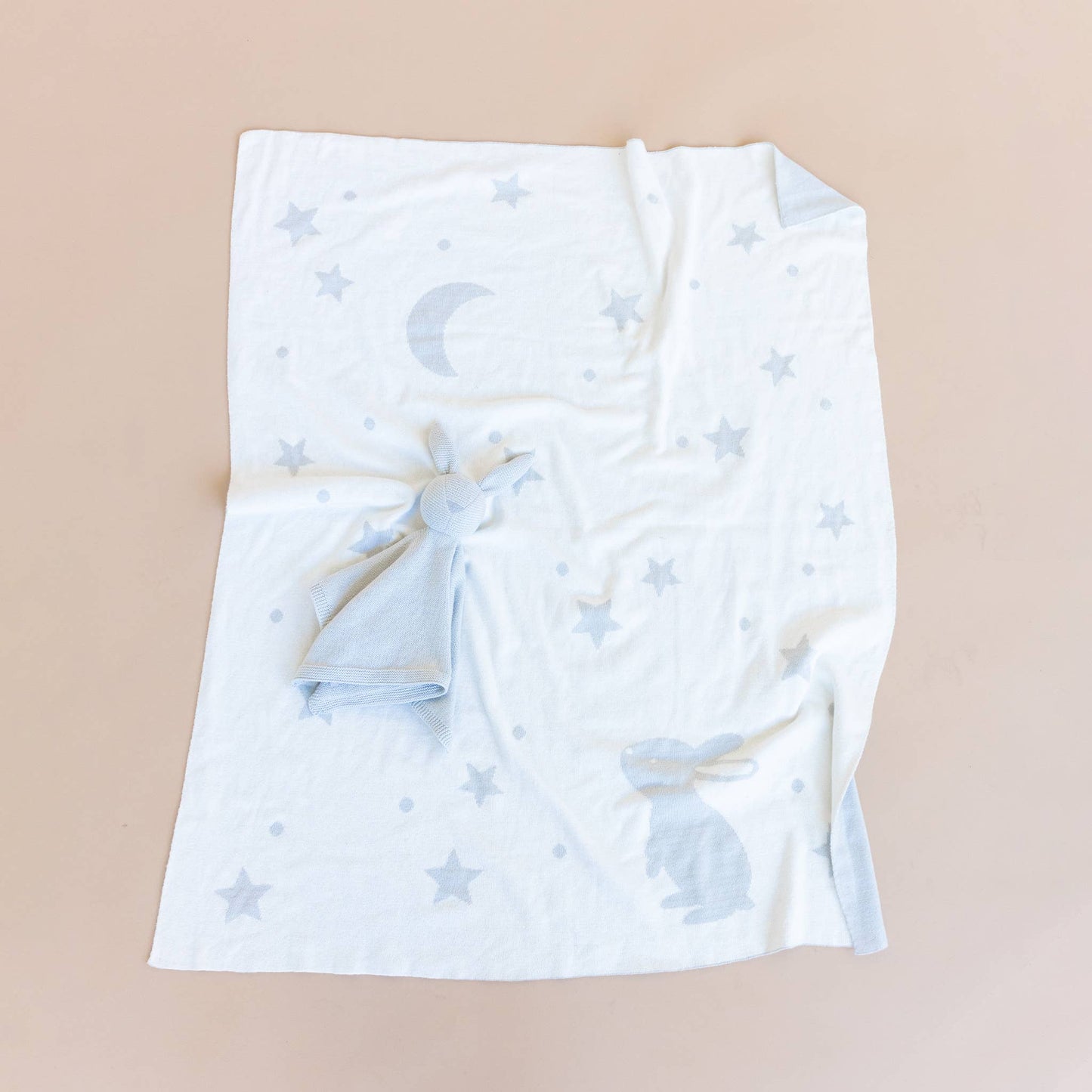 Set Star Moon Bunny Blanket-Blueberry Hill