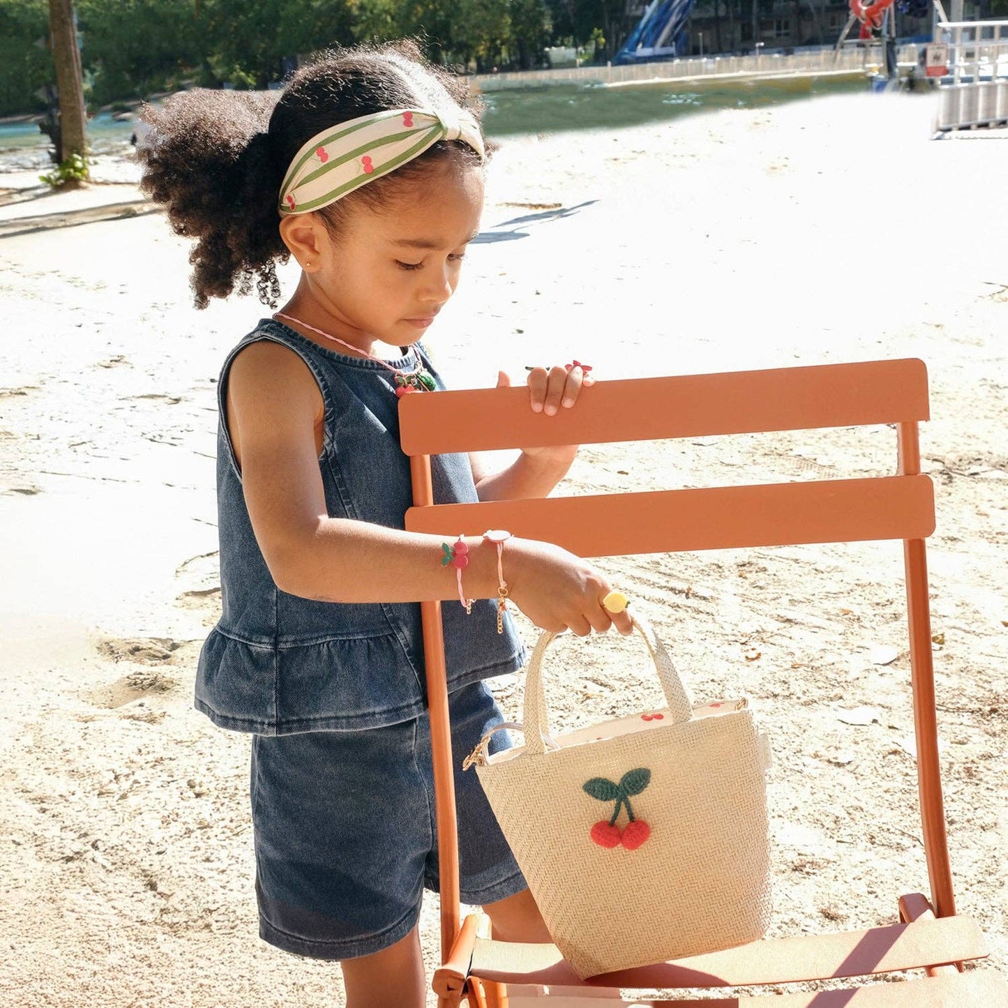 Cherry Kiss Stripy Headband