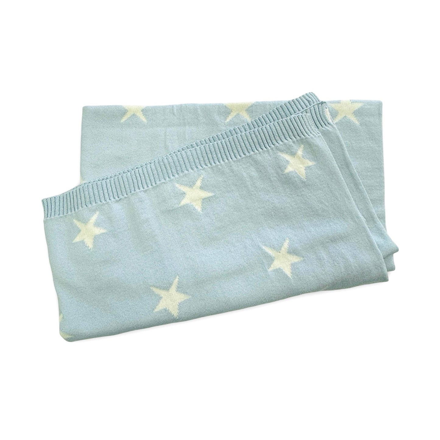 Stars Reversible Sweater Knit Baby Blankets Organic Cotton: viverano