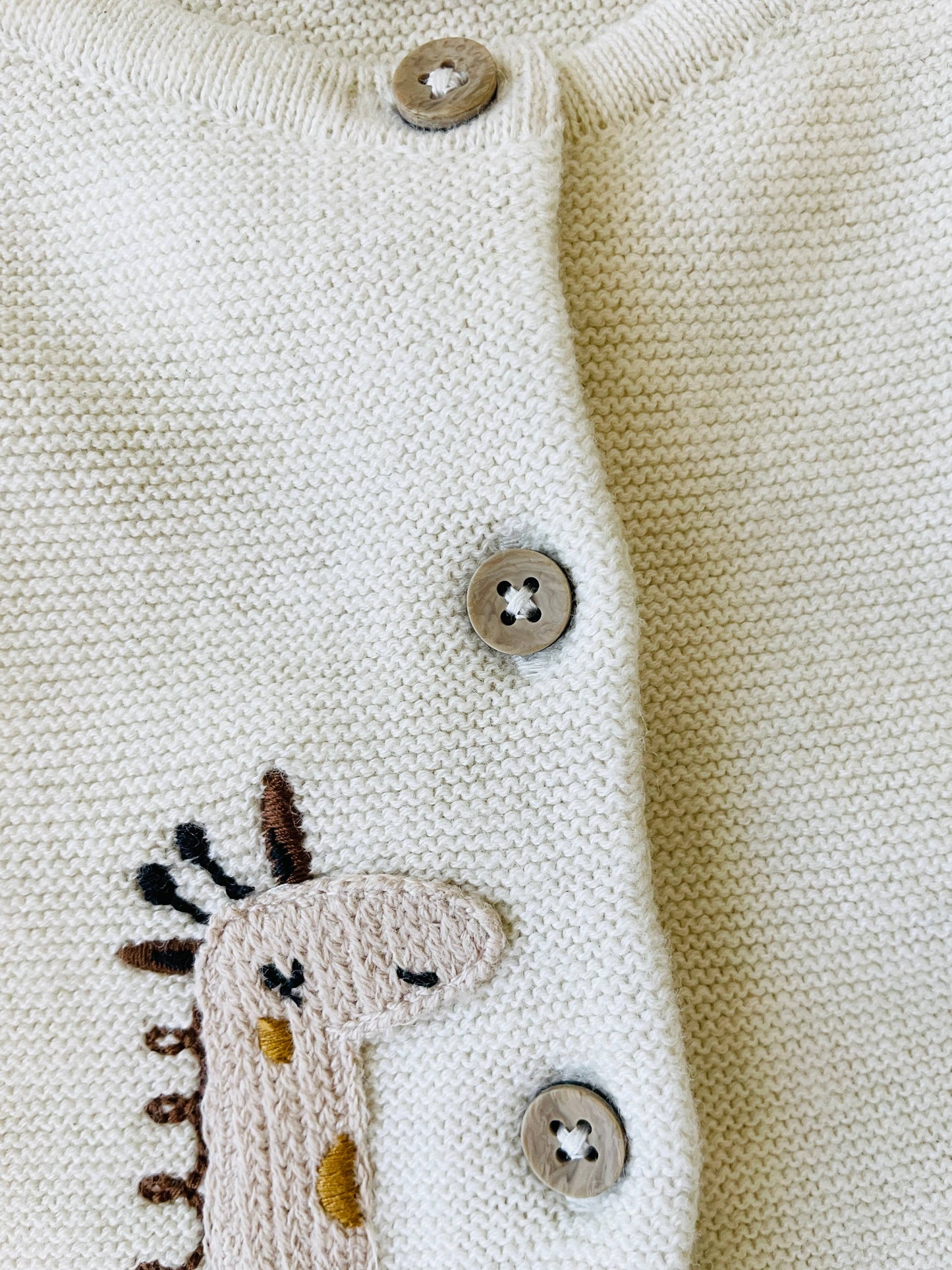 Animal Safari Embroidered Cardigan Sweater- Viverano Organics