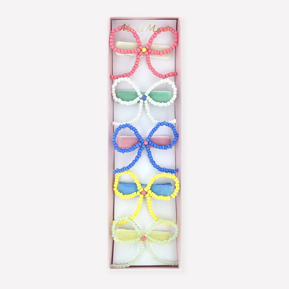 Beaded Bow Hair Clips - Meri Meri