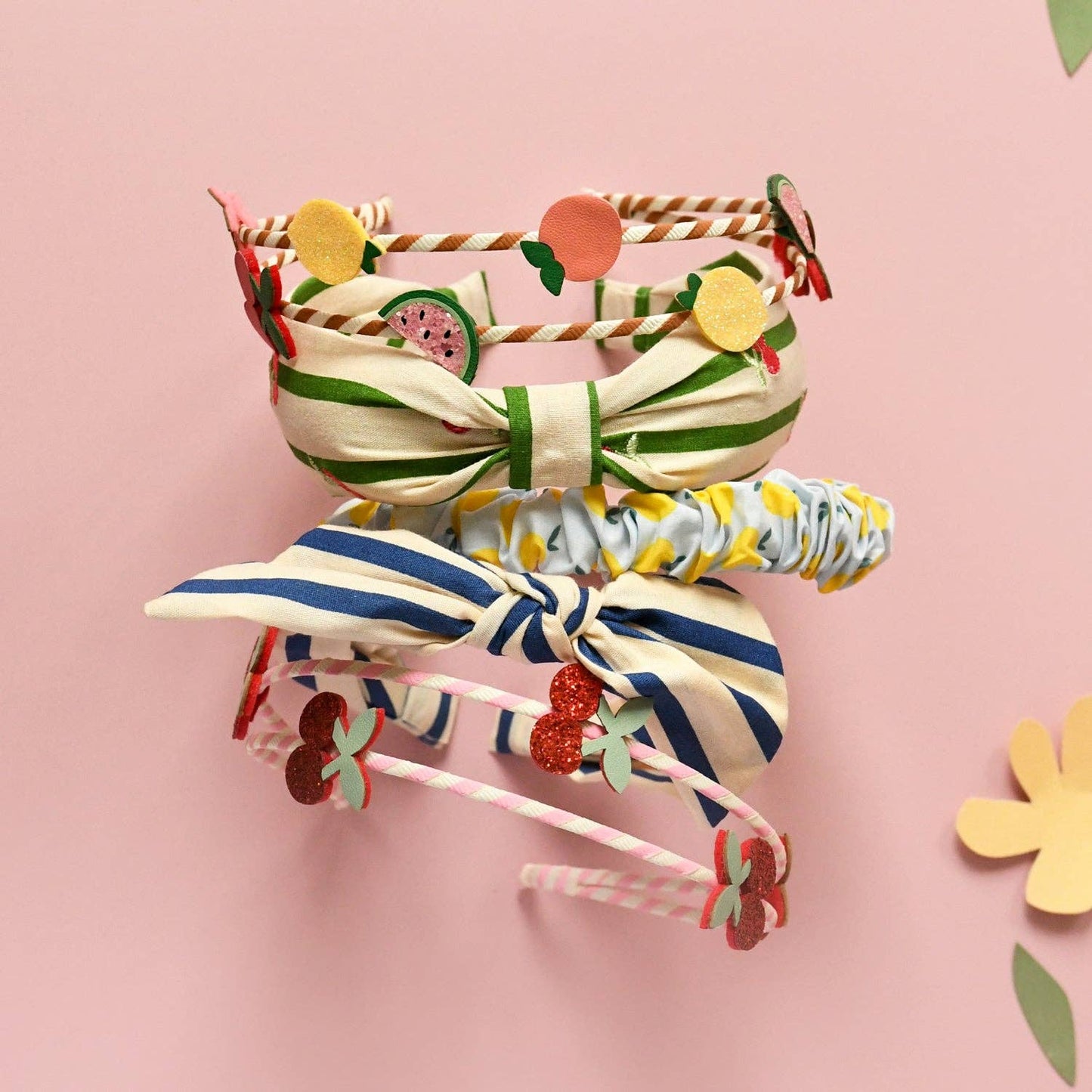 Cherry Kiss Stripy Headband