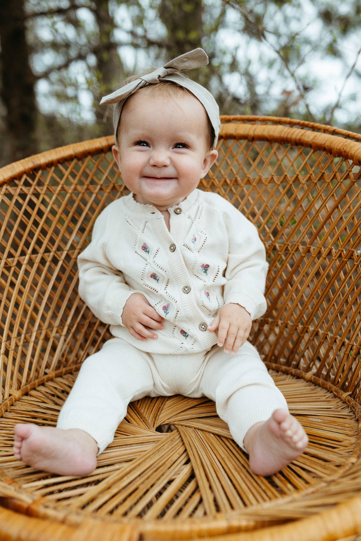 Sweater Knit Organic Baby Legging Pants: Viverano