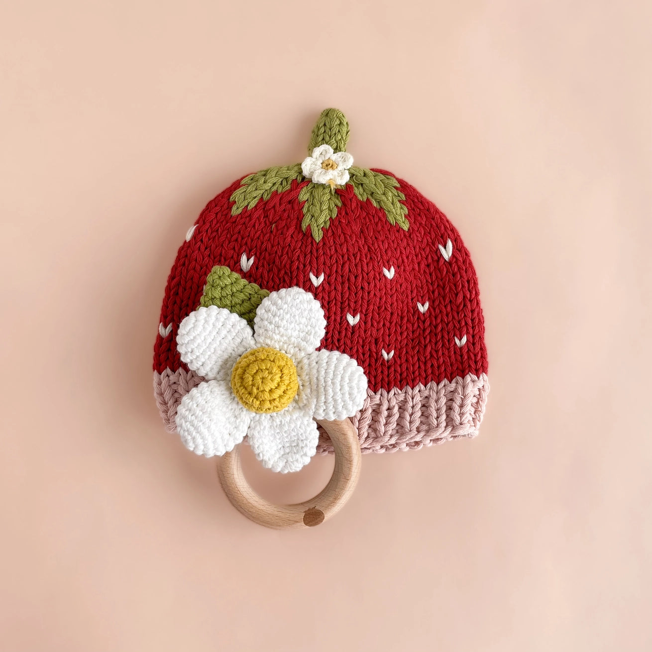 Addie Strawberry Beanie - Blueberry Hill