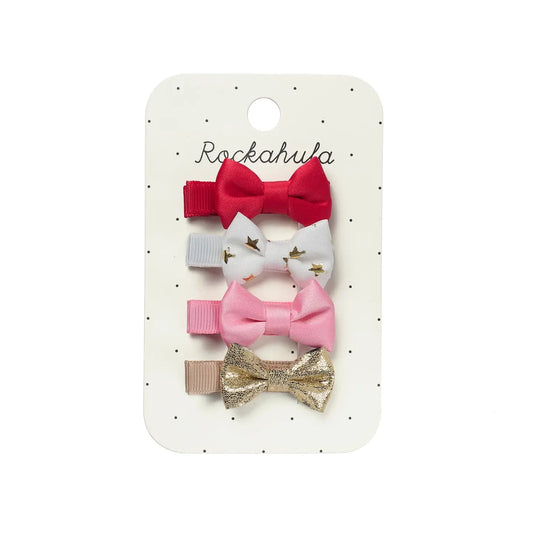 Festive Mini Bow Clips - Rockahula