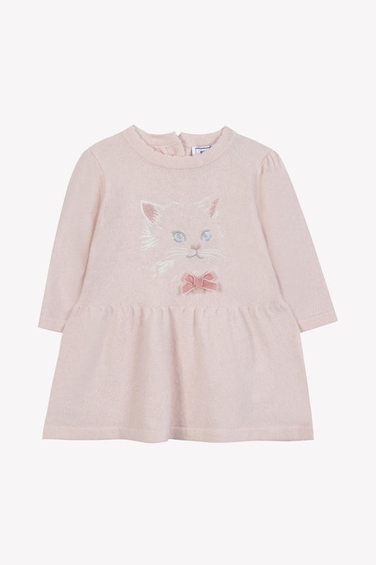 Knit Kitty Dress- Tartine et Chocolat FW25
