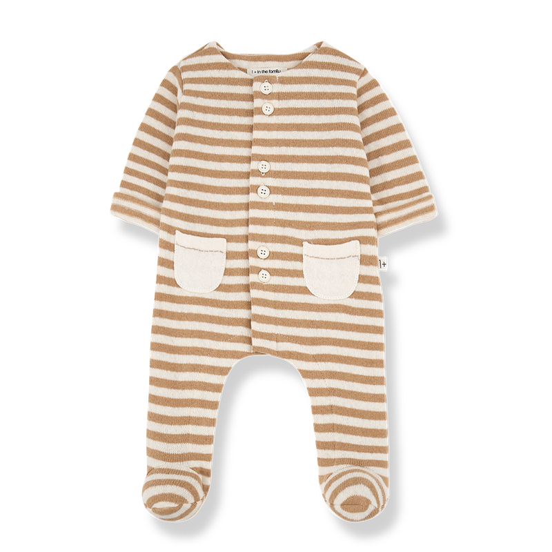Milo Striped Footie - One More in the Family FW25