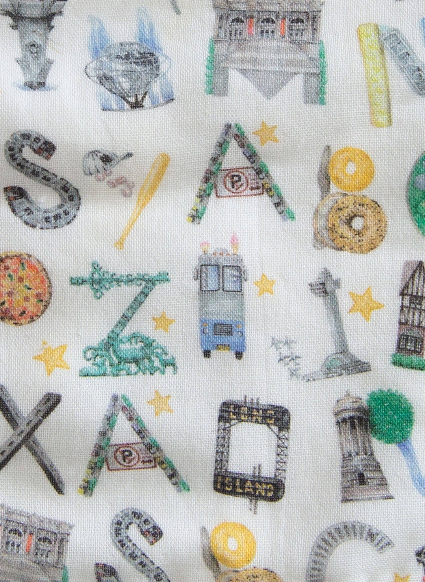 NYC Alphabet Soup Bib: Multi