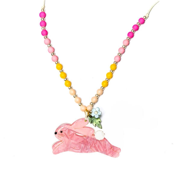 Hop Bunny Necklace - Lilies and Roses