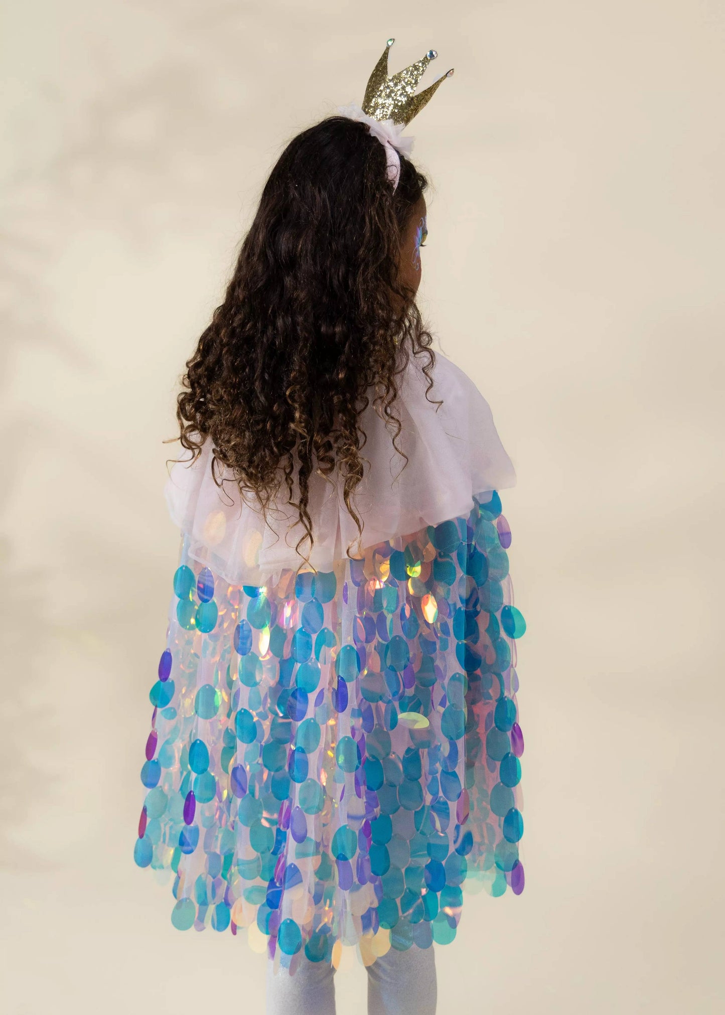 Sequins Cape & Crown Costume - Coco Village