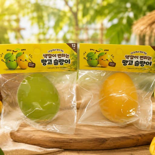 Color-Changing Mango Squishy–Heat Reactive Stress Relief Toy