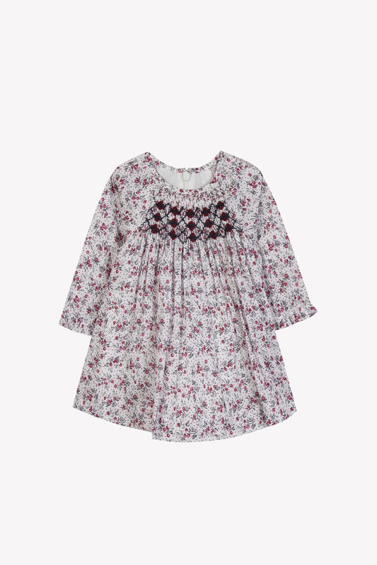 Floral Smocked Dress - Tartine et Chocolat FW25