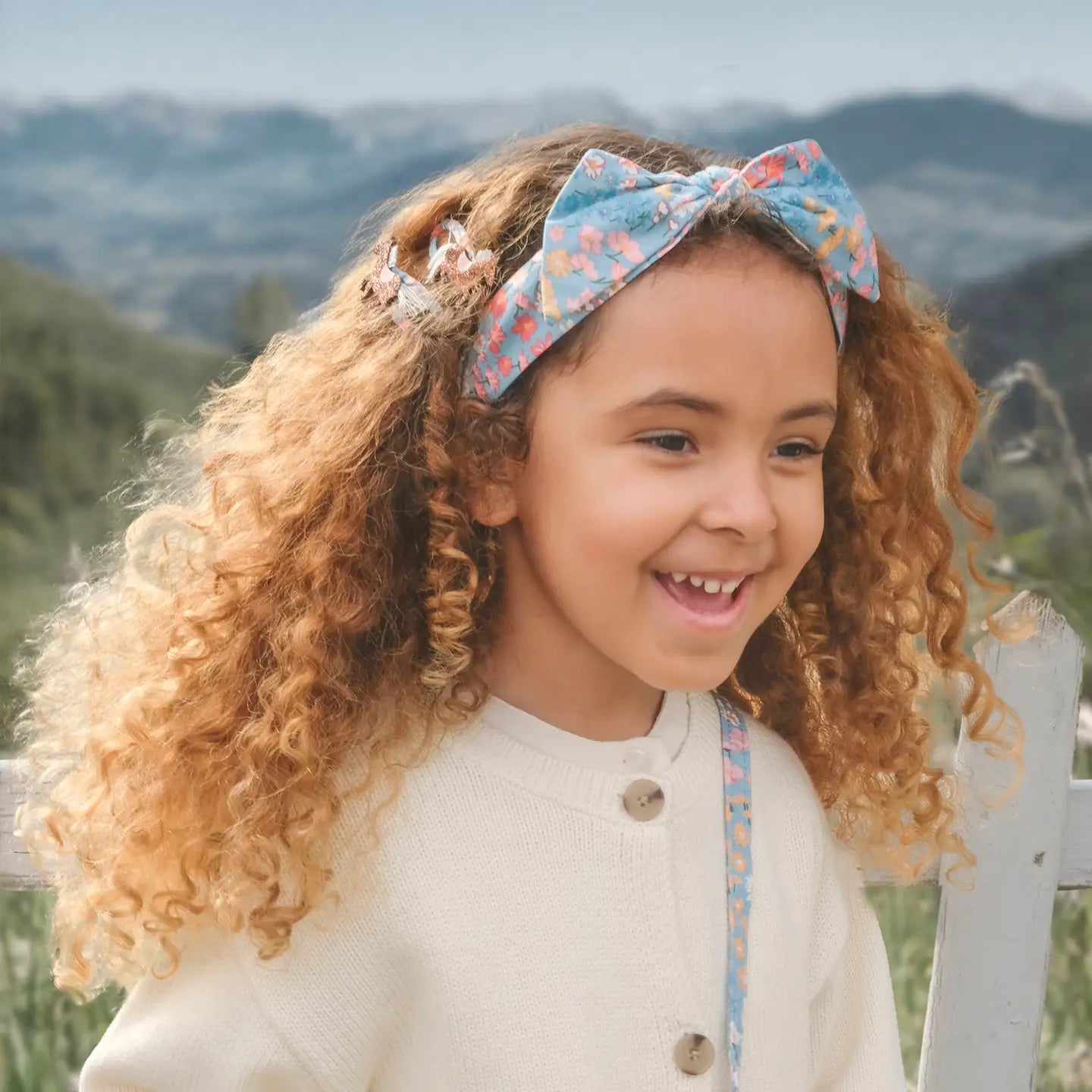Heidi Blue Floral Headband - Rockahula