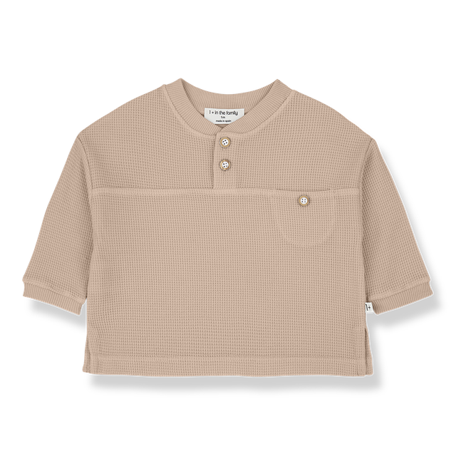 Amorgos Waffle Henley-One More in the Family SP26