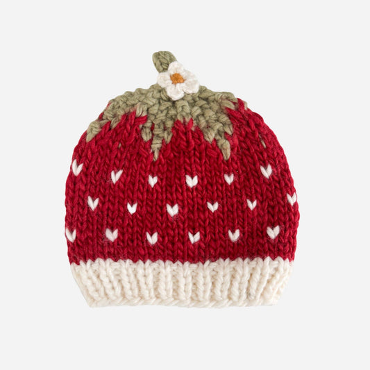 Winter Strawberry Hat -Blueberry Hill