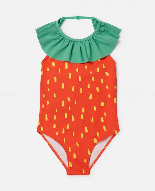 Strawberry Swimsuit w/ Frills - Stella McCartney SP24