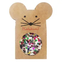 Gold Glitter Mouse Bouncy Ball - Ratatam