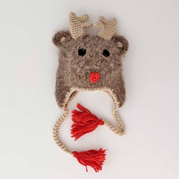 Rudolph Reindeer Beanie Hat -Huggalugs