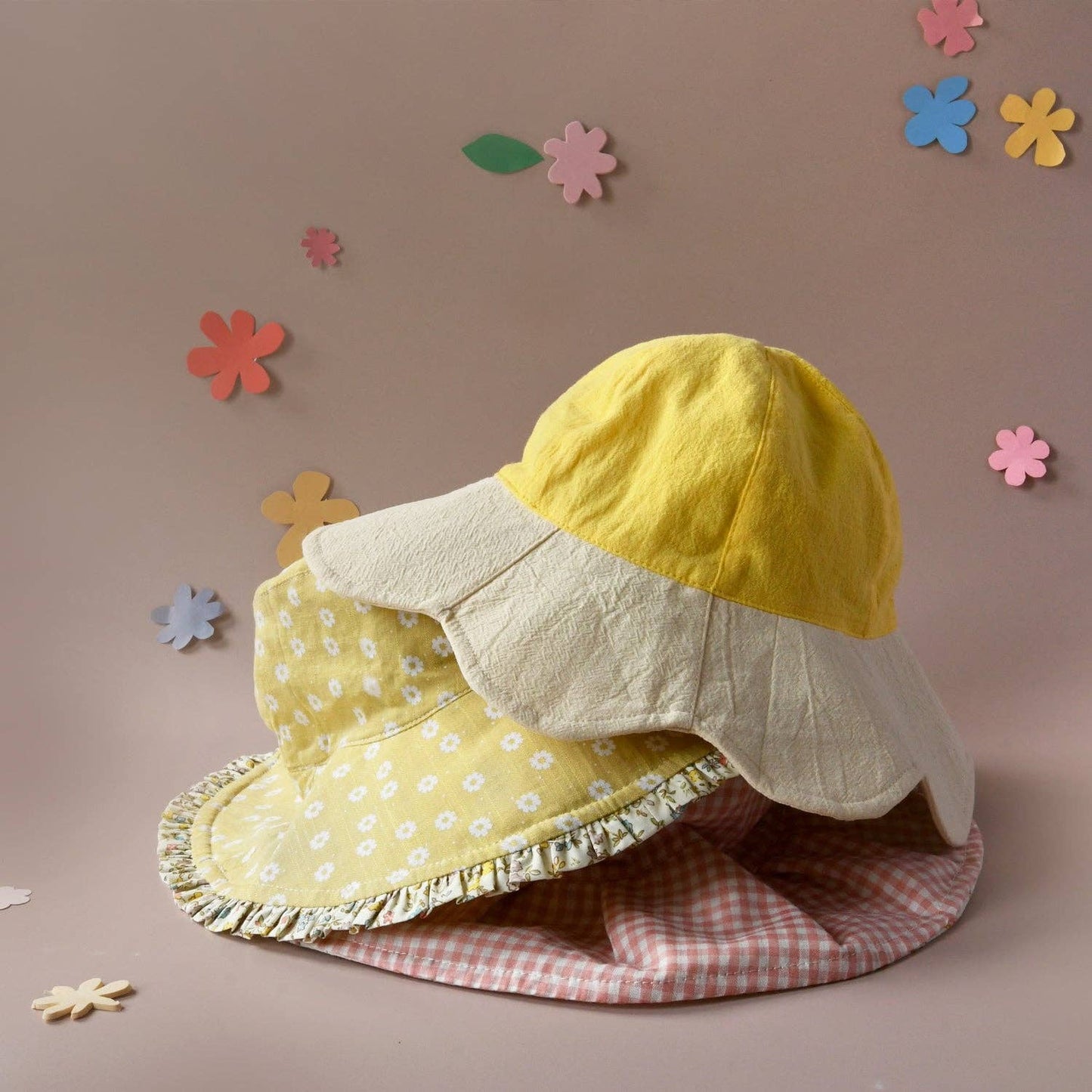 Petal Ruffle Reversible Sun Hat