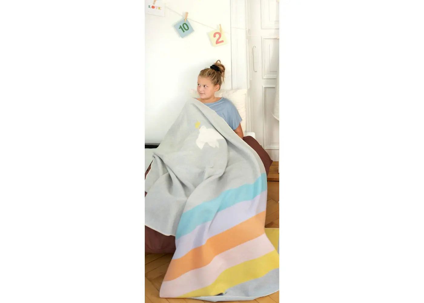 Dove Colorful Stripes Blanket - David Fussenegger