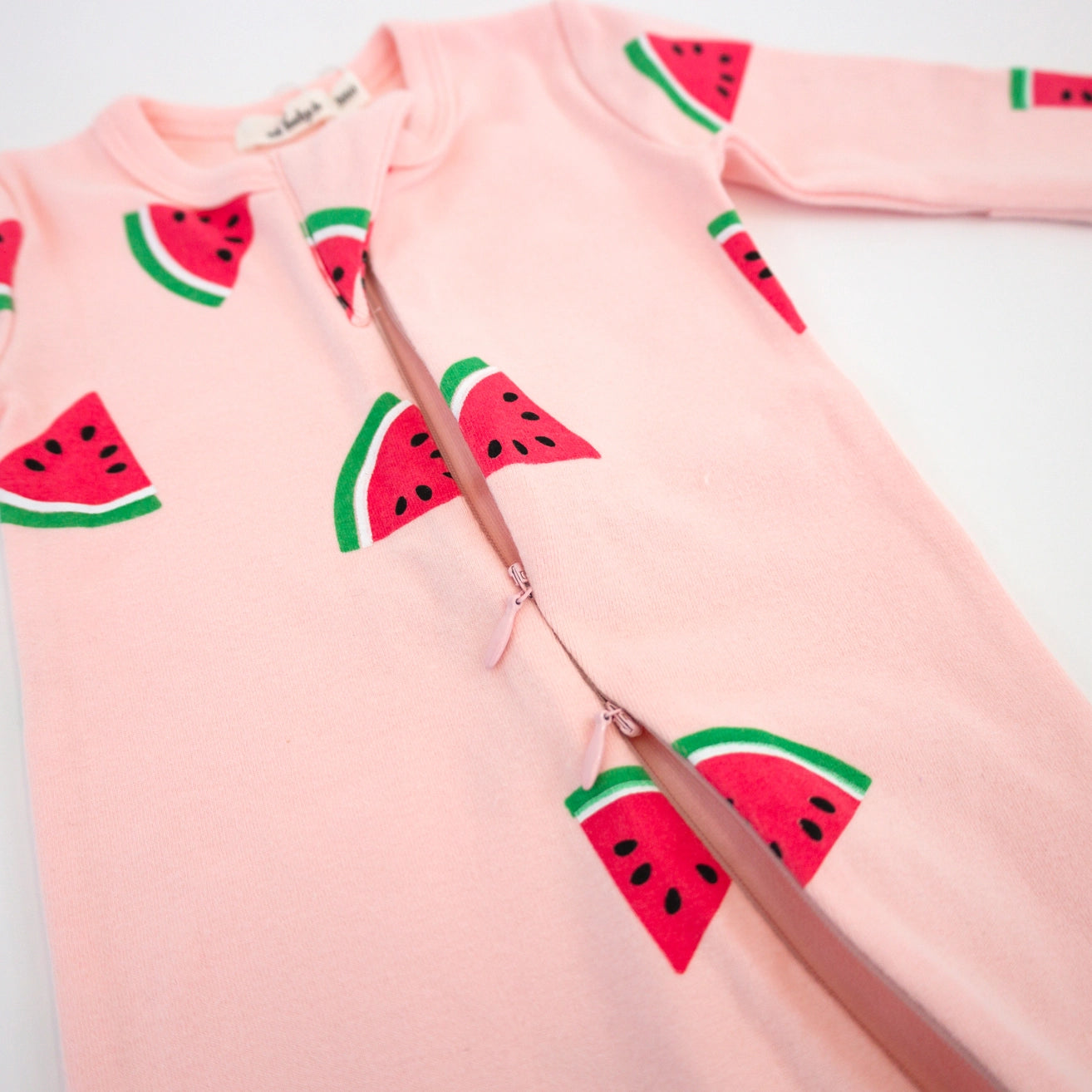 Watermelon Zipper Footie - Oh Baby!