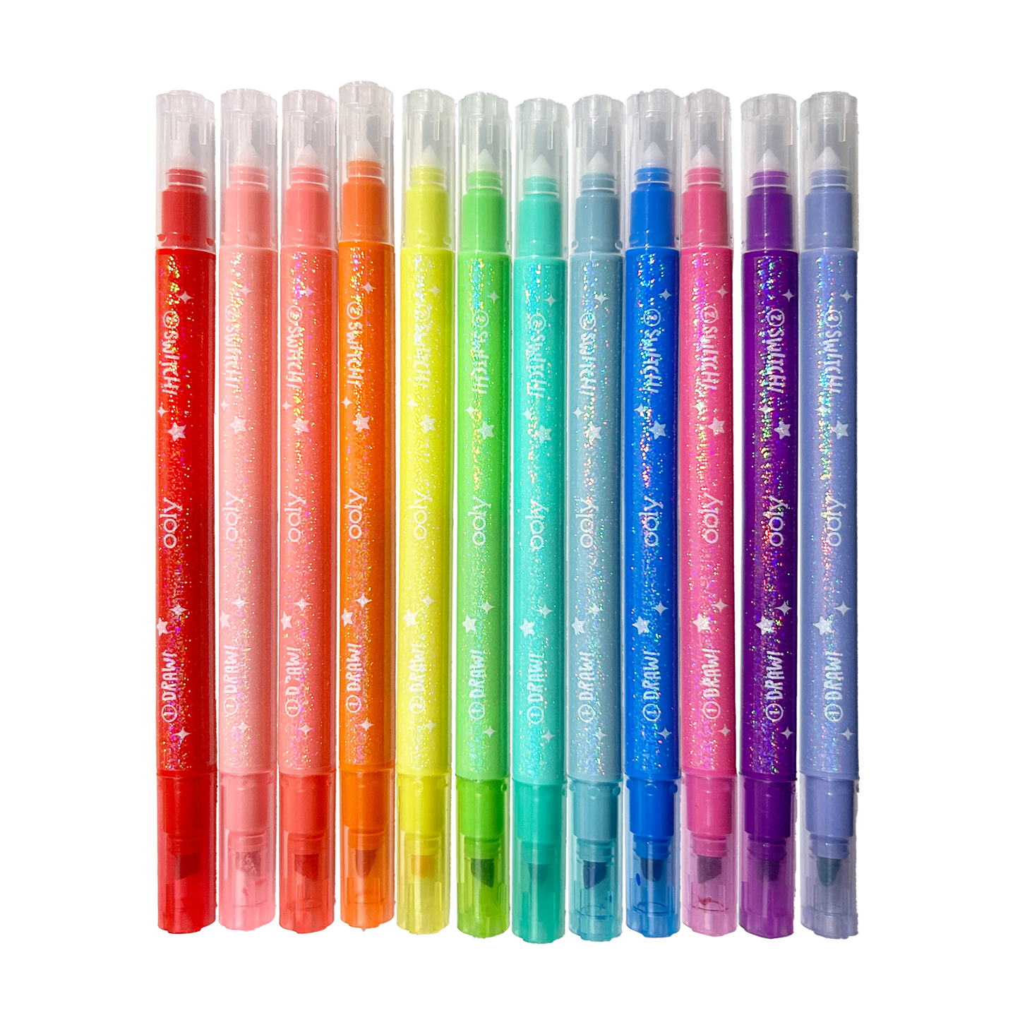 Switch-eroo!: Sparkle Glittery Color-Changing Markers (Set o
