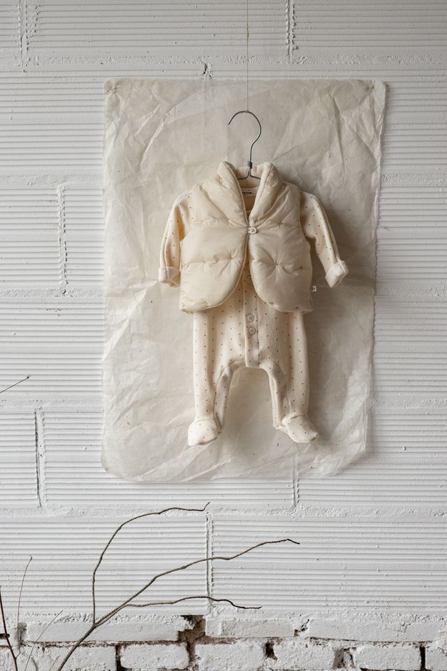 Adrien Dotty Heart Footie- One More in the Family FW25