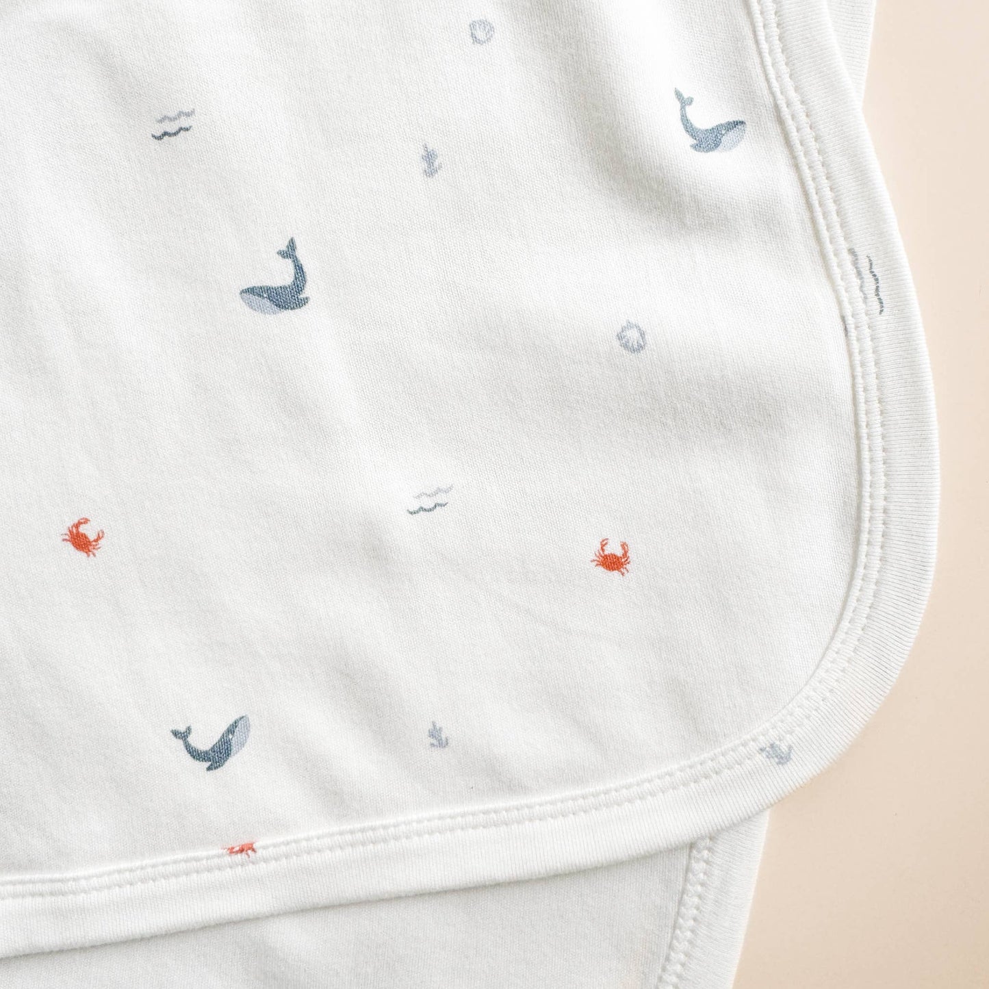 Knit Swaddle Nautical Blanket - Blueberry Hill