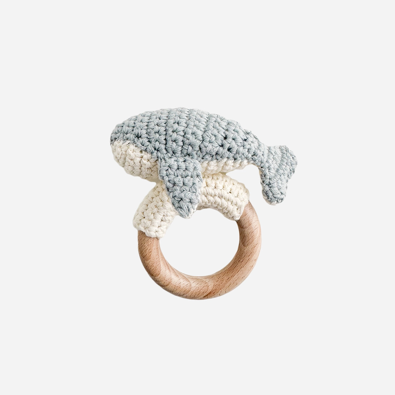 Whale Rattle Teether - Blueberry Hill
