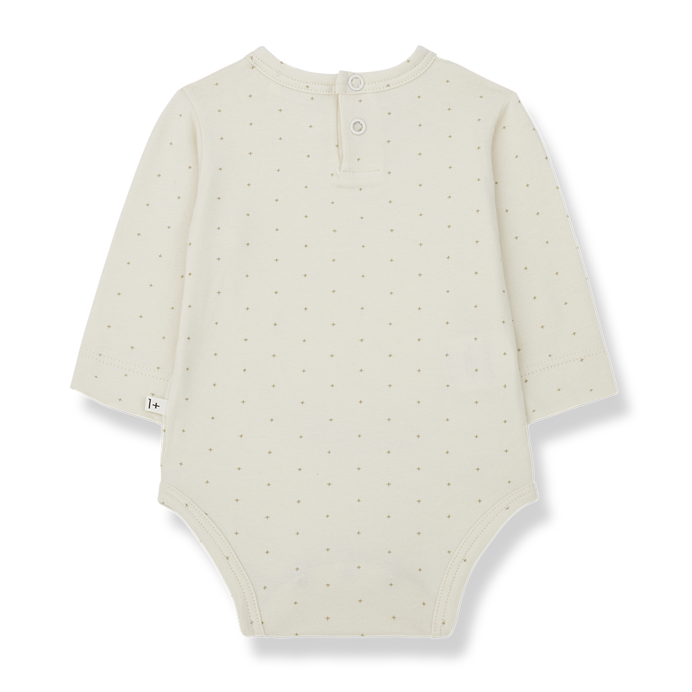 Cream LS Bodysuit - One More in the Family FW24