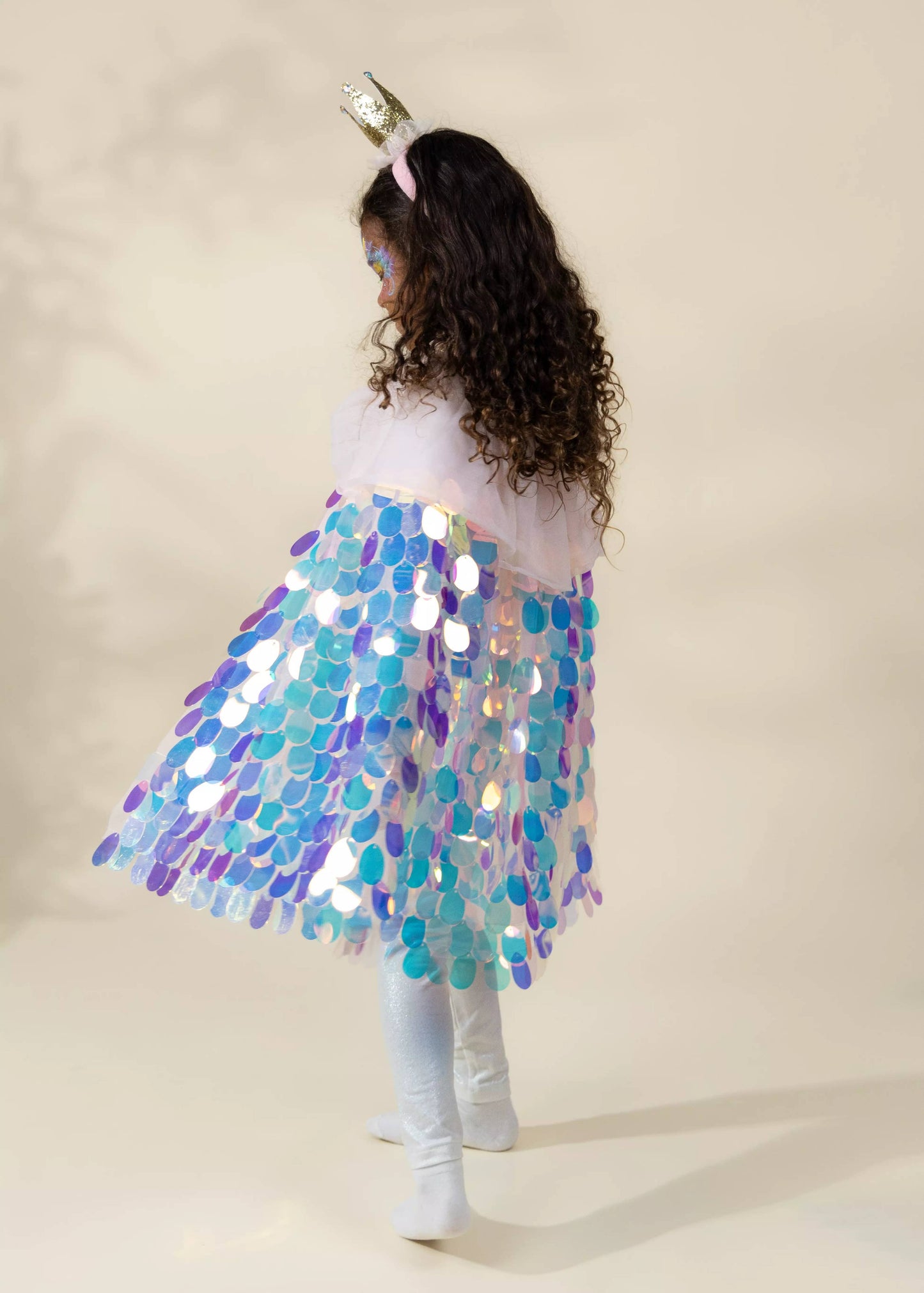 Sequins Cape & Crown Costume - Coco Village