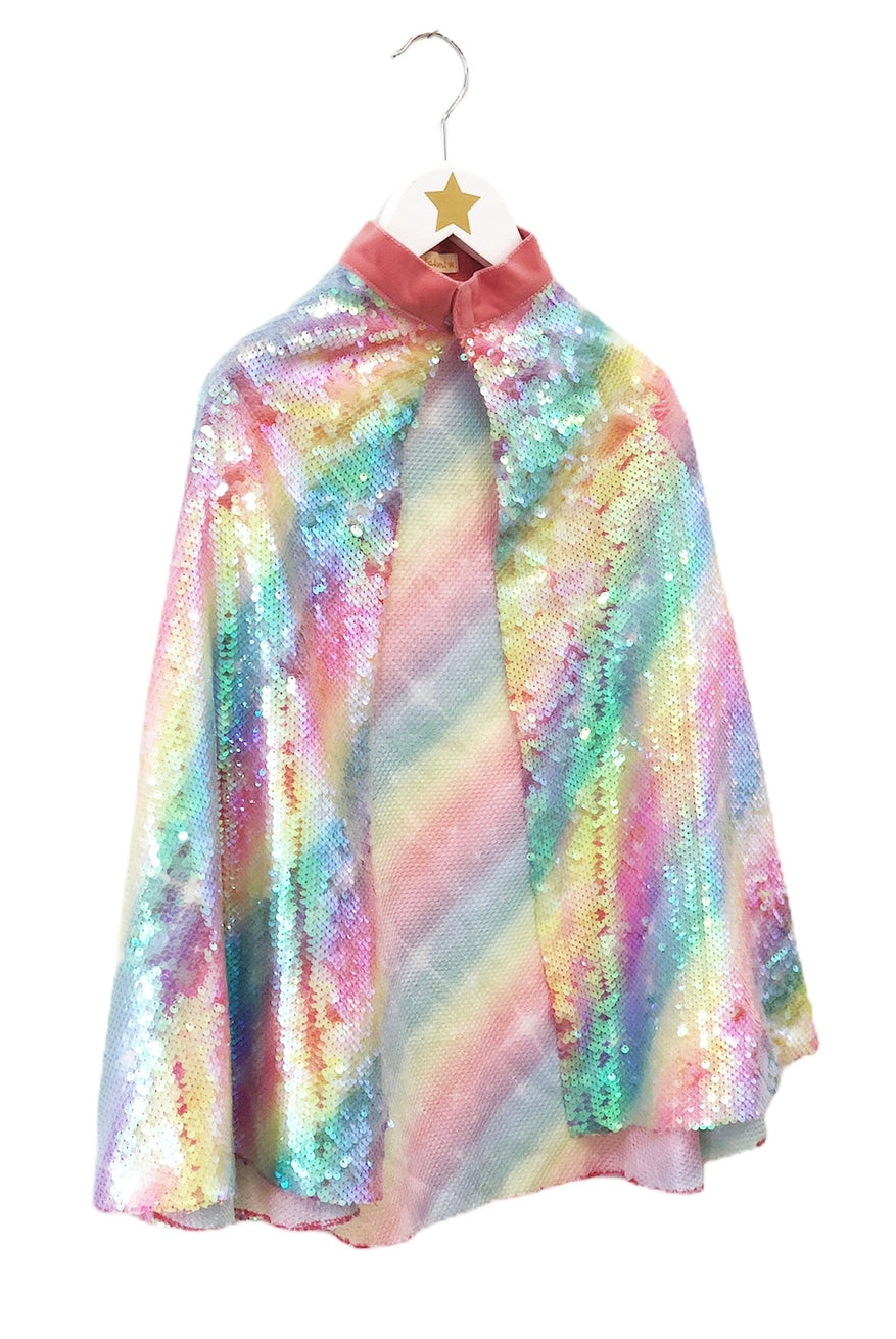 Rainbow Cape with Multicolor Sequins - Ratatam