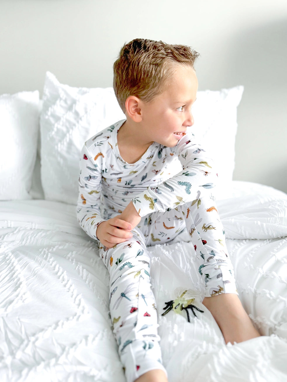 Bug Bamboo PJs - Early Grey