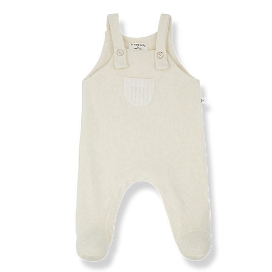 Cream Overalls w/ Front Pocket - One More in the Family FW24