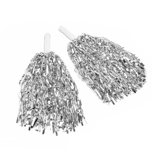 Set of 2 majorette tassels : Silver