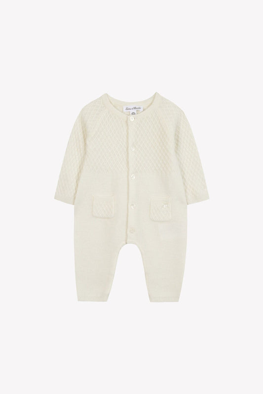 Cashmere Cable Romper-Tartine et Chocolat FW25