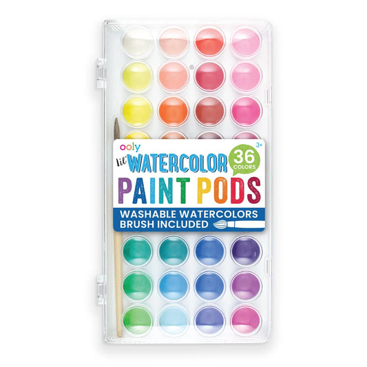 Lil Paint Pods Watercolor Paint Set - Ooly