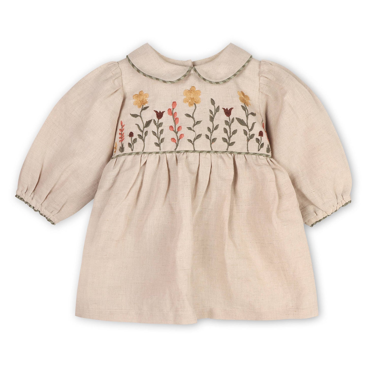 Floral Peter Pan Baby Dress & Fancy Bloomer-Viverano