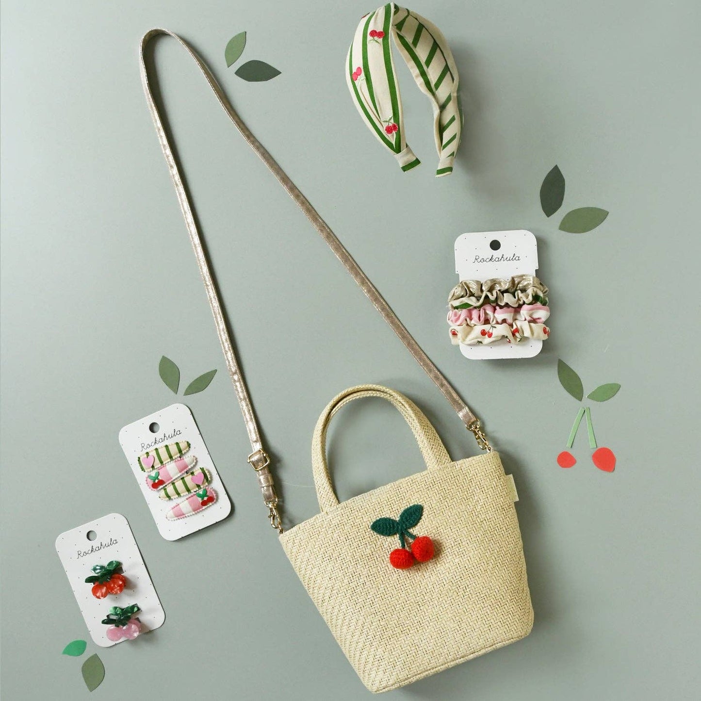 Crochet Cherry Basket Bag