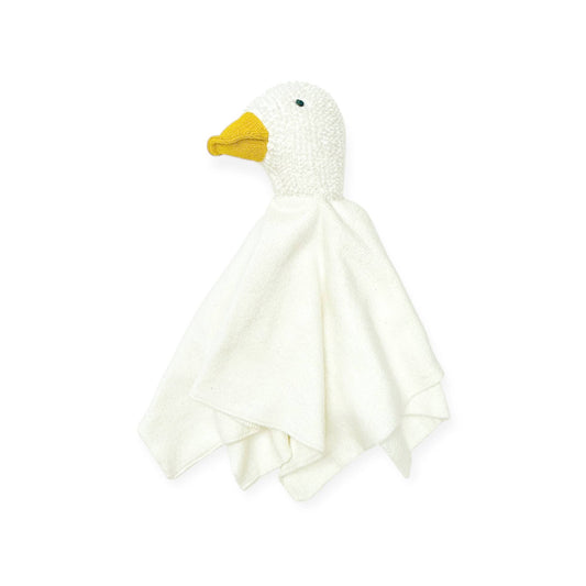 Duck - Organic Baby Lovey Security Blanket: Ivory / One Size