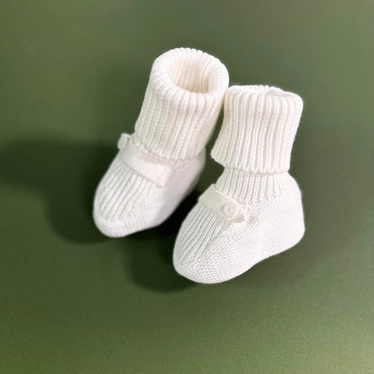 Sweater Knit Baby Booties - Viverano Organics