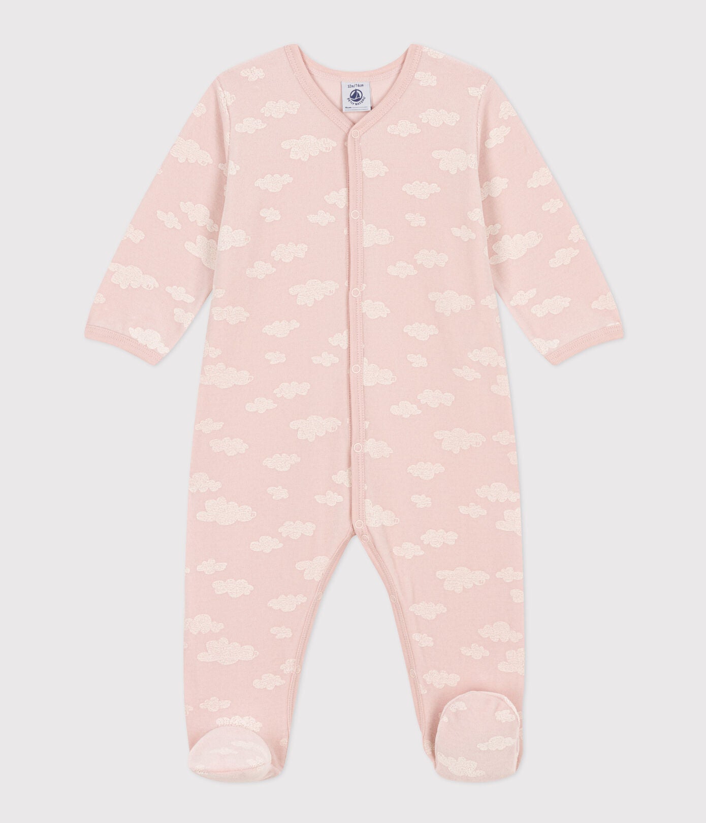 Front Snap Printed Footie - Petit Bateau SP24