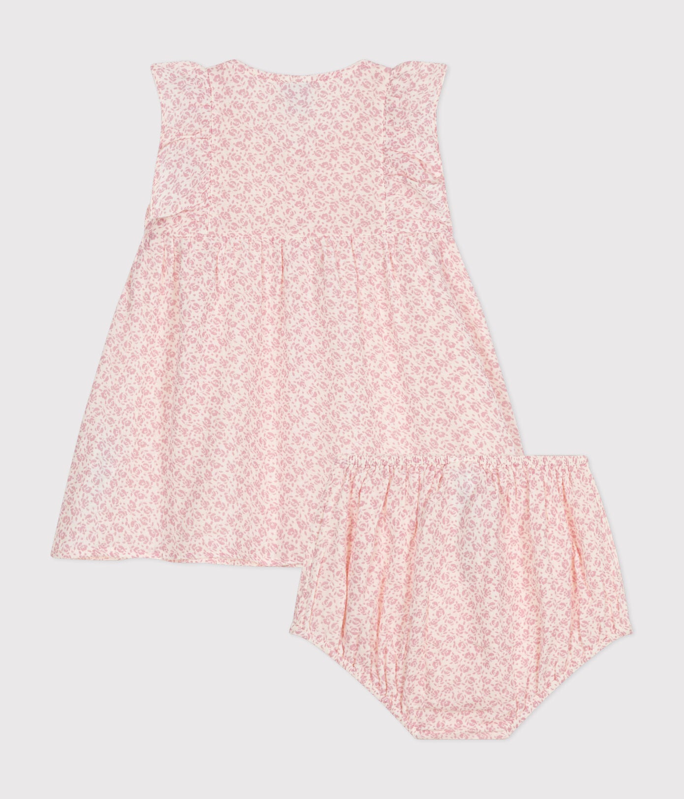 Pink Floral Cotton Gauze Dress - Petit Bateau SS24