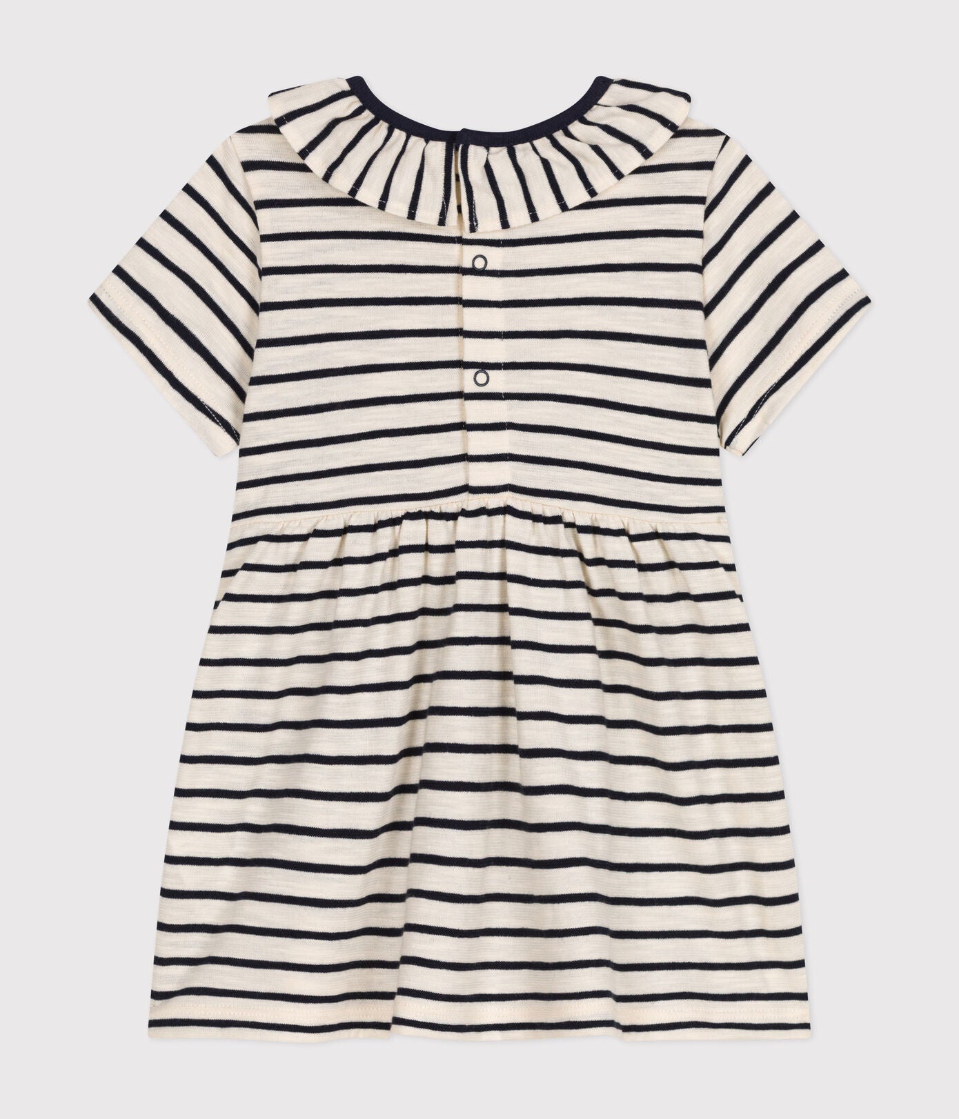 Ruffled Stripes Dress - Petit Bateau SP24