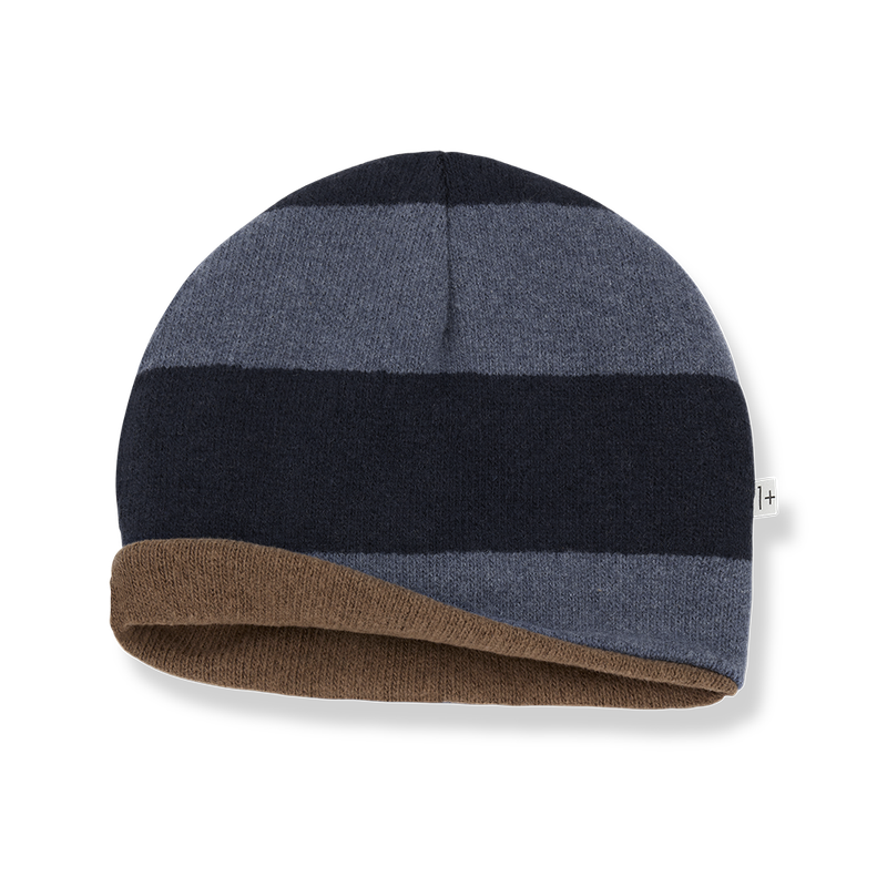Roy Reversible Wide Striped  Beanie- One More in the Family FW25