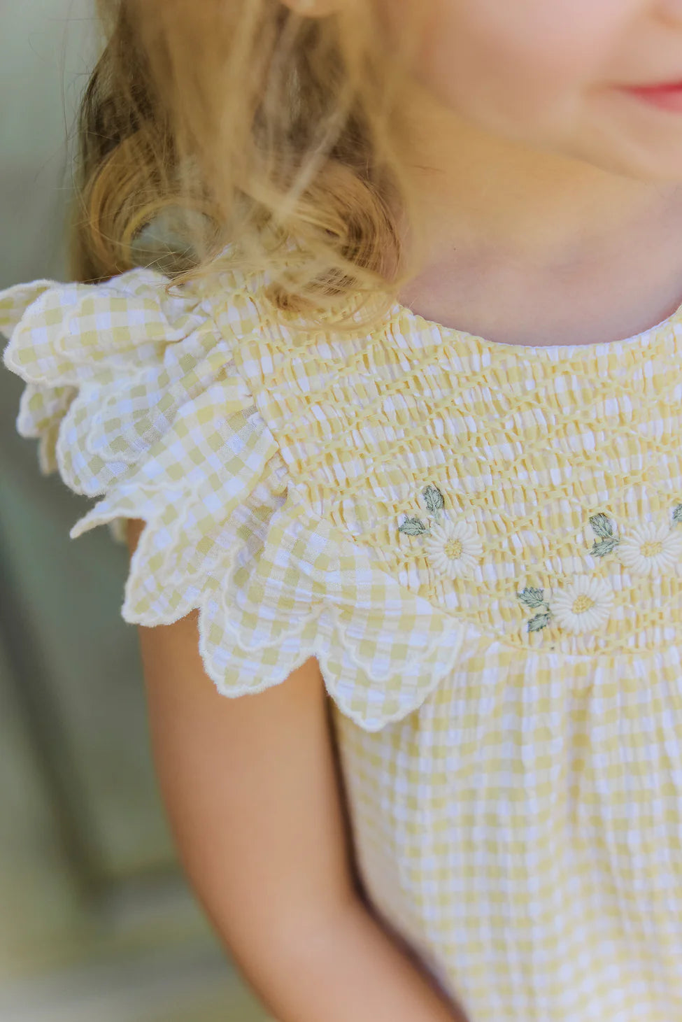 Yellow Gingham SunDress - Tartine et Chocolat SP25