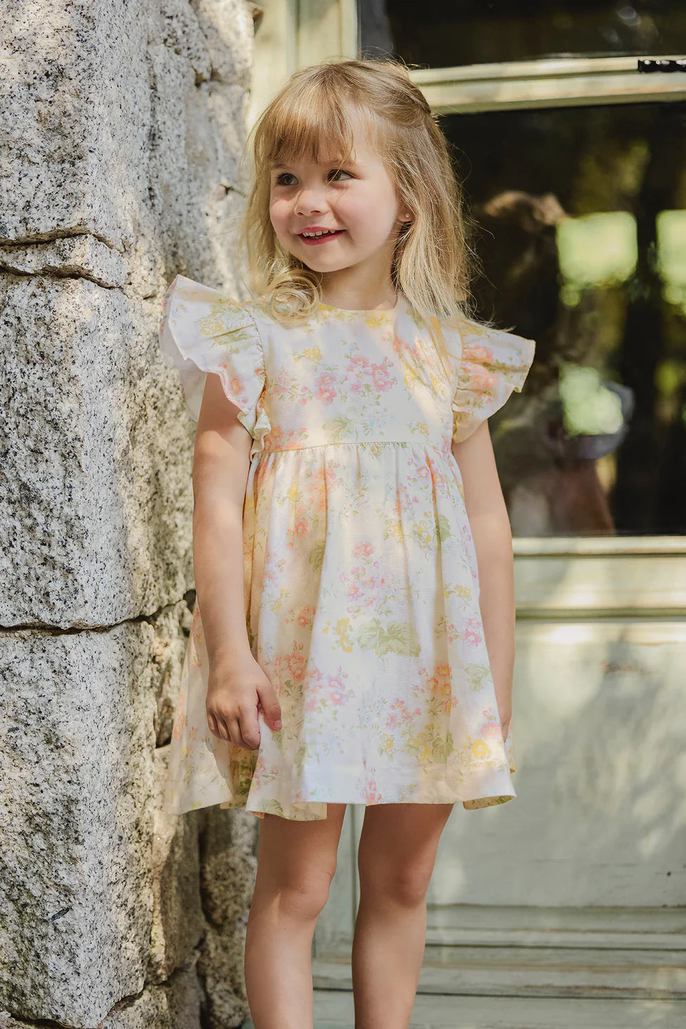 Floral Linen  Dress - Tartine et Chocolat SP25