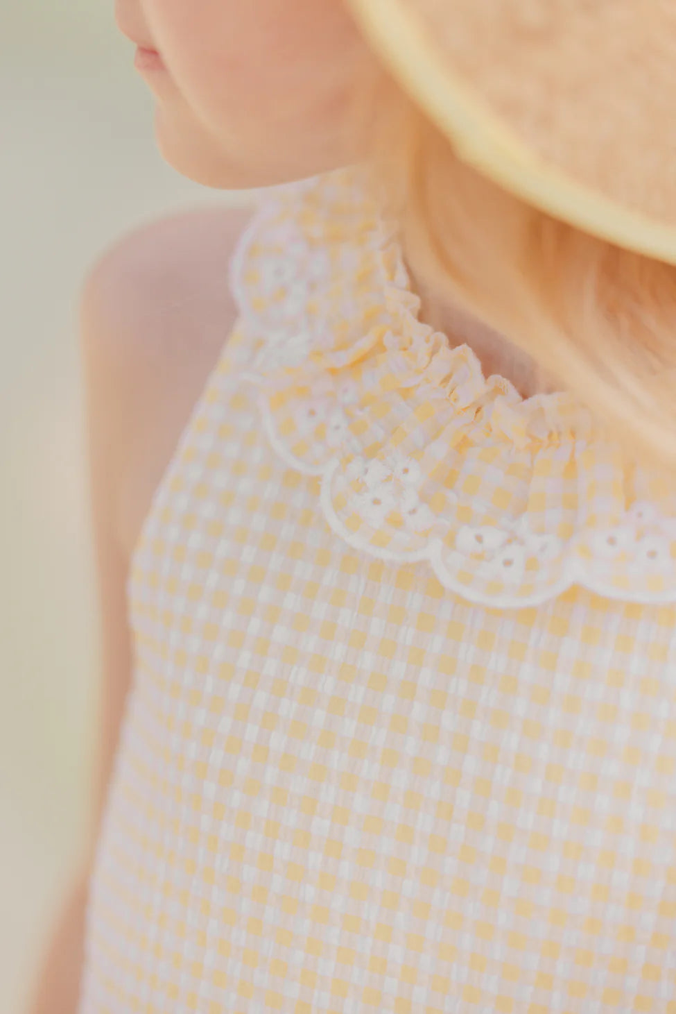 Yellow Gingham SunDress - Tartine et Chocolat SP25